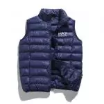 gilets sans manche ea7 emporio armani ea7 matelasse duvet cotton gilet bleu